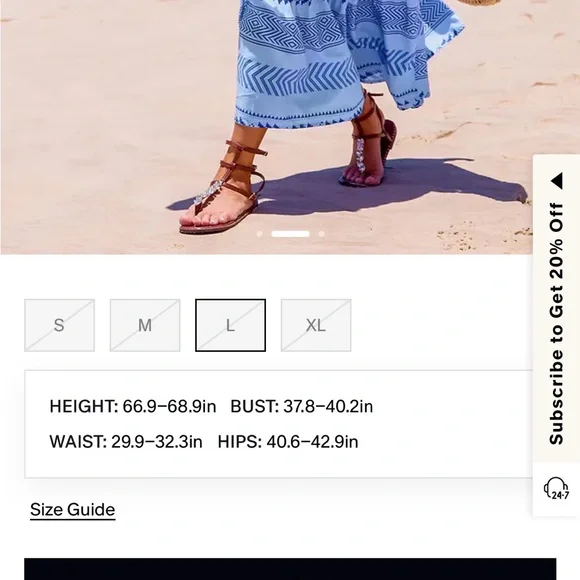 Cupshe Blue Patterned Maxi Dress - Picture 3 of 5